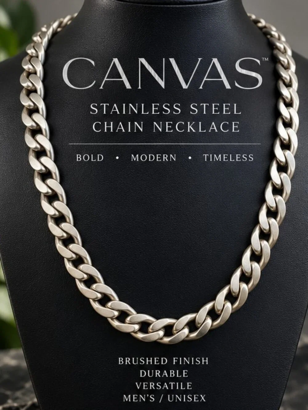 CANVAS Mens Stainless Steel 20